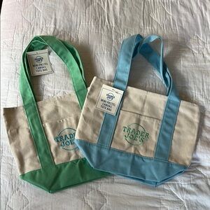 Eco-Friendly Green and Blue Tote Bags